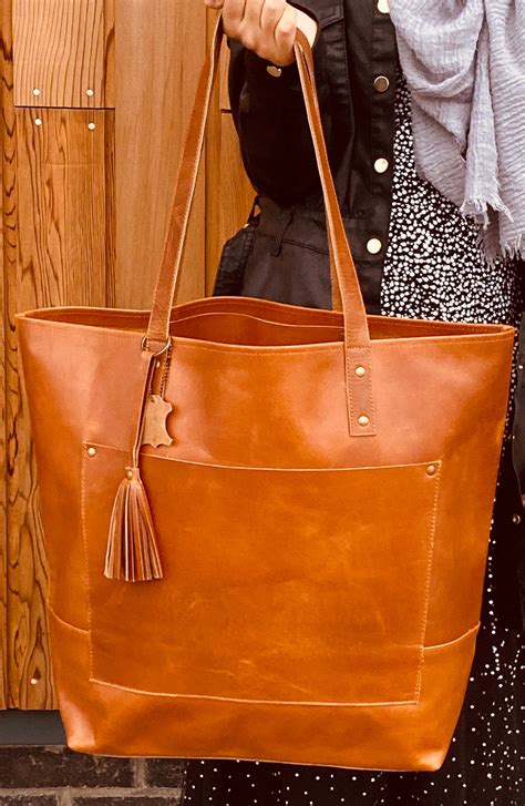 women's large tote bags leather